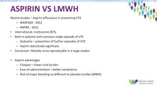 Venous Thromboembolism Prophylaxis in Joint Arthroplasty by Dr Dharsh Musiienko [upl. by Salokin]