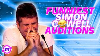 12 FUNNIEST quotSimon Cowellquot Auditions😂 [upl. by Noby]