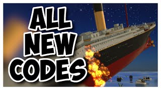 NEW ROBLOX TITANIC CODES JULY 2023 Roblox Roblox Titanic Codes NEW OCEANGATE UPDATE Roblox [upl. by Lorri671]