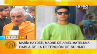 María Haydee madre de Ariel Mateluna habla sobre la detención de su hijo [upl. by Aryahay]