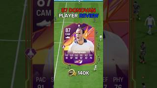 87 track stars hero DONOVAN player review ea fc 25 shorts short eafc25 fc25 fifa [upl. by Nessim]