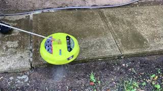 Ryobi pressure washer attachment surface cleaner for cleaning driveways RY31SC01 25003300 PSI [upl. by Rorke788]