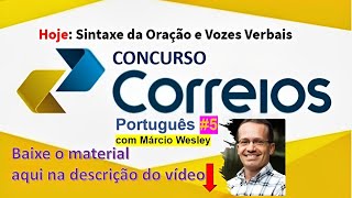 Português para os Correios  Sintaxe e Vozes Verbais [upl. by Oneladgam173]