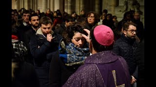 Carême 2018  Messe des Cendres à la cathédrale de Bordeaux [upl. by Latin]