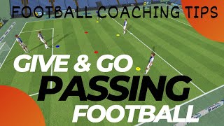 Passing Drill  GIVE amp GO PASSING You Must Try  Football  Soccer Training passing [upl. by Nitsed]