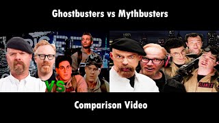 Ghostbusters vs Mythbusters Side by Side Comparison [upl. by Trimble689]