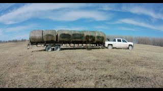 Hauling Hay With The Pickup and Hay Rack [upl. by Mauceri]