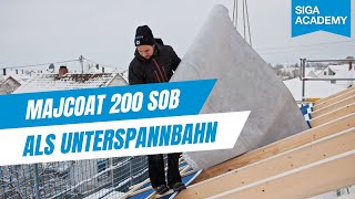 Unterspannbahn SIGA Majcoat 200 SOB verlegen [upl. by Idyak602]