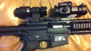 SampW MampP 1522 tactical red dot amp 3X magnifier [upl. by Rehpotsrihc322]