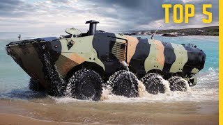 TOP 5 Most Advanced Amphibious Vehicles  TOP 5 Best Amphibious Fighting Vehicles [upl. by Htebazileharas844]