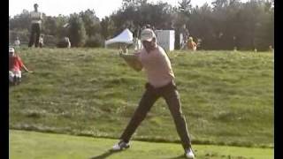 Padraig Harrington does the Happy Gilmore Swing [upl. by Idnod]