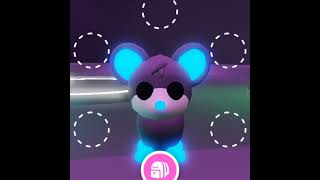 Making a neon for the first time roblox adoptme neons neon mouse pet [upl. by Eisoj]