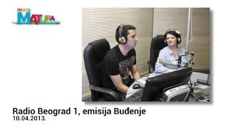 Buđenje Radio Beograd 1 1042013  Gorica i Dragan o sajtu wwwmalamaturacom [upl. by Dena]