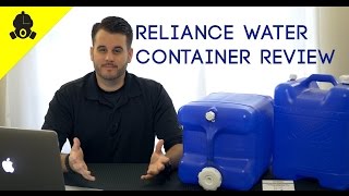 Emergency Essentials  Reliance Product AquaTainer 7 Gallon Rigid Water Container Review [upl. by Caylor]