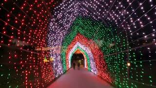 Longwood Gardens Christmas Lights Walking at Night Tour in 4K with music [upl. by Snodgrass676]