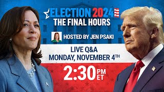 2024 ELECTION THE FINAL HOURS WITH JEN PSAKI I MSNBC SPECIAL [upl. by Annaira]