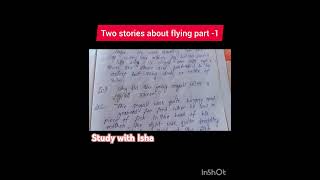 Two stories about flying part 1 class 10th english 10th English question answer my first flight [upl. by Teews]