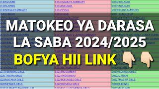 NECTA MATOKEO YA DARASA LA SABA 2024 PSLE RESULTS BOFYA LINK HII KUONA MATOKEO [upl. by Sitoiganap]