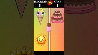 Ice cream Vs Cake❓shorts youtubeshorts [upl. by Dove211]