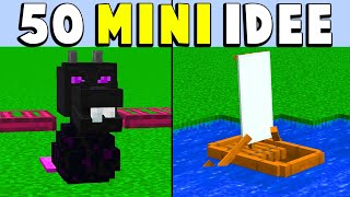 50 MINI COSTRUZIONI DI MINECRAFT [upl. by Enela]