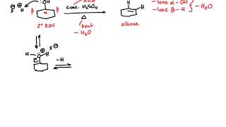 Synthesis of Alkenes by Dehydration of Alcohols  E1 Mechanism in Organic Chemistry [upl. by Accever376]