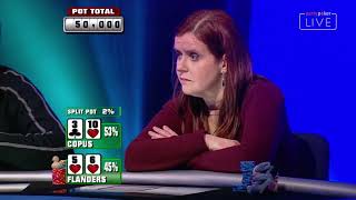 Pippa Flanders vs Dave Copus  Classic Hands  European Open III  partypoker [upl. by Aninad253]