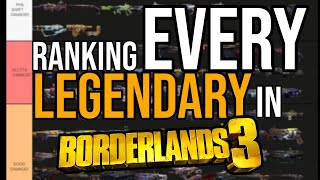 RANKING EVERY LEGENDARY WEAPON IN BORDERLANDS 3  Legendary Tier List Part 1 [upl. by Klehm]