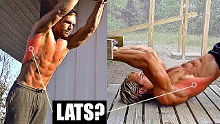 Can You Train LATS Without WeightsMachinesPull UpsRows 510 LAT Exercises [upl. by Llennahc]