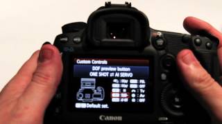 5D Mark III  Reprogram DOF button to toggle AF Drive Modes [upl. by Nahsaj]