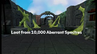 Runescape 3  Loot from 10000 Aberrant Spectres [upl. by Nnylirej]