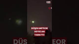 Kimisi roket dedi kimisi meteor Görülen parlak cisim merak uyandırdı shorts meteor [upl. by Laural123]