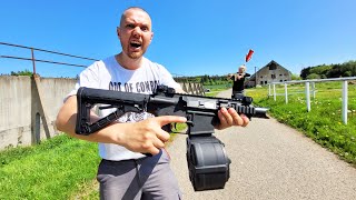 Wer TRIFFT BEKOMMT eine BESSERE WAFFE  AIRSOFT SCHLACHT CHALLENGE [upl. by Ahtenak]