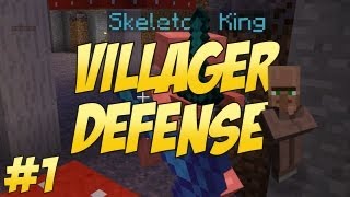 Minecraft Minigame Villager Defense w BTC Pyro amp Team Blue  Ep1 [upl. by Aonian]