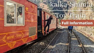 kalka Shimla Toy Train Journey With Full Information Ticket fare Journey During Winter January [upl. by Adnomal]