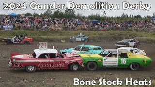 2024 Gander Demolition Derby  Bone Stock Heats [upl. by Nottarts]