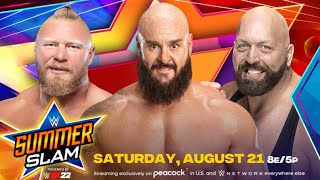 FULL MATCH  Brock Lesnar vs Braun Strowman vs Big Show WWE SummerSlam 2024 [upl. by Aciret]