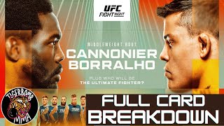 UFC Vegas 95  Cannonier vs Borralho Full Card Breakdown amp Predictions [upl. by Aileek]