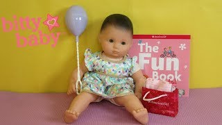 BITTY BABY Gets New Birthday Presents Bitty Baby Party Goody Unboxing [upl. by Nesiaj]