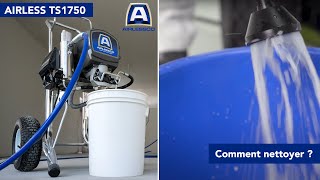 Pulvérisateur Airless enduit et peinture TS1750 Airlessco  nettoyage après utilisation [upl. by Isus]