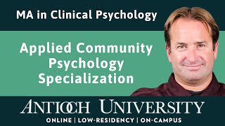 MA in Clinical Psychology Applied Community Psychology Specialization [upl. by Dunseath781]