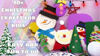 20 Easy and nice Christmas art and crafts ideas for kids [upl. by Ydnec]