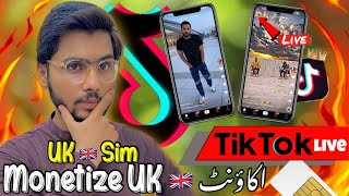 Tiktok Monetize UK 🇬🇧 Account amp Live Enable UK 🇬🇧 Sim [upl. by Whang401]