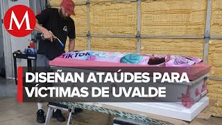 Trey Ganem diseña ataúdes de niños asesinados en Uvalde Texas [upl. by Nagek]