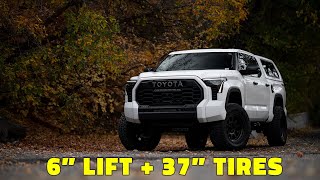 Tundra Update  6quot Lift w37X1250 Tires  Method Race Wheels MR316 20X10 18mm  2022 Toyota Tundra [upl. by Haerr]