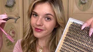 ASMR Doing Your Lash Extensions Roleplay 🎀 ⺣◡⺣ [upl. by Alliber]