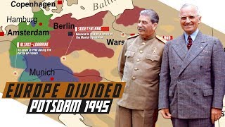 Potsdam 1945  PostWorld War Division of Europe [upl. by Kopaz528]