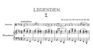 Heinrich von Herzogenberg – Legenden for Viola and Piano [upl. by Rosio]