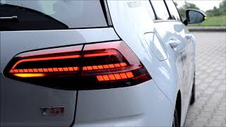 Golf 7 with HighLine Dynamic Turn Signal  Dynamischer Blinker [upl. by Yleak]