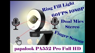 Cheap Best Webcam Papalook PA552 Pro Full HD [upl. by Neerual]