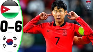 Jordan vs South Korea 06  All Goals and Highlights  2024 🔥 SON [upl. by Ibib]